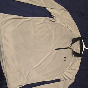 Under Armour Light Gray Quarter Zip Pullover